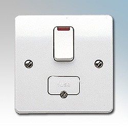 MK White DP with Neon, Flex Outlet in Base and Thick Frontplate