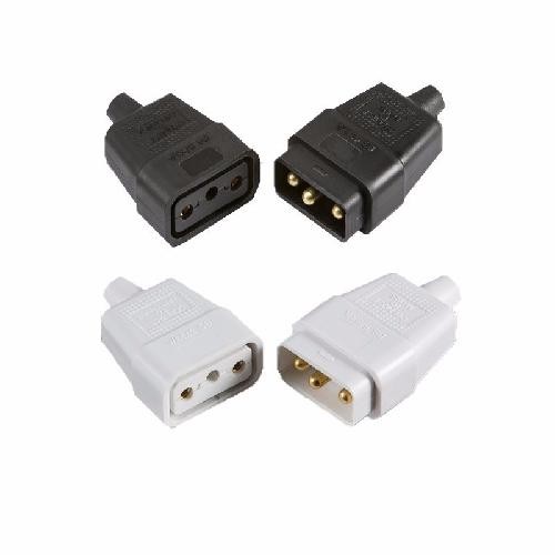 Cable Connectors 10A 3 Pin Black/ White