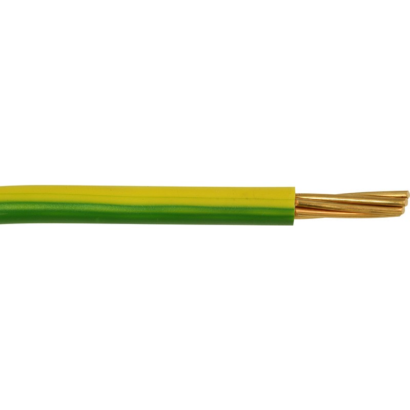 Green & Yellow Earth Cable 10mm 100M (6491X)