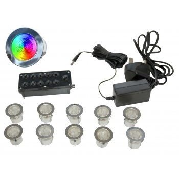 LED Midi Recessed Light Kit Colour Changing (set of 10 lights)