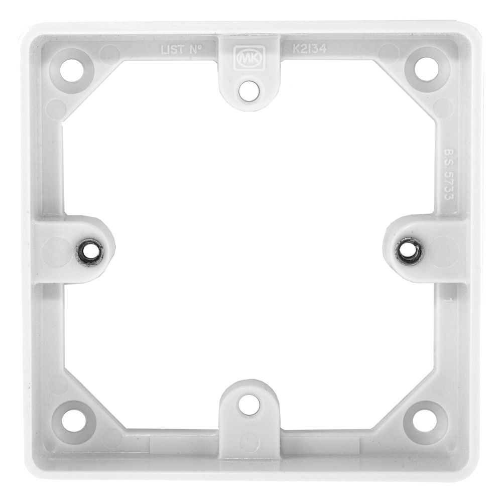1 Gang 20mm Deep Mounting Frame for Trunking