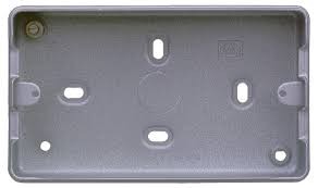 MK 2G 38mm Surface Metal Box 8 x 20mm with Knockouts