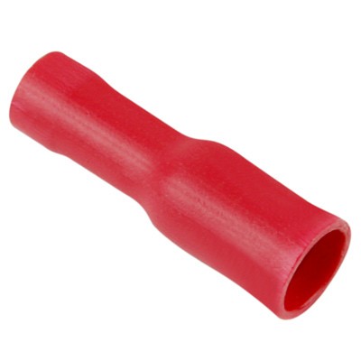 1.5mm Insulated Red 4mm Female Bullet Terminal 4mm (Pack of 100)