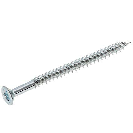 Wood screw 10mm Twin-BZP CSK POZI (Select Size) Pack of 200