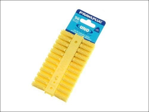 Yellow Rawl Plugs (pack of 100) 4-10mm screws